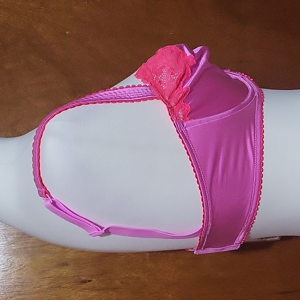NWT Skims Unlined Balconette Neon Orchid Bra Size 36DD - Picture 4 of 9